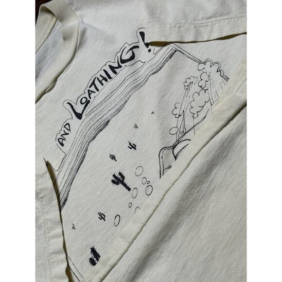 Vintage 70s Hunter S Thompson’s Fear And Loathing T Shirt M/L Ralph Steadman Art - Picture 7 of 7